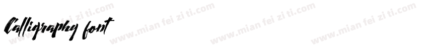 Calligraphy font字体转换